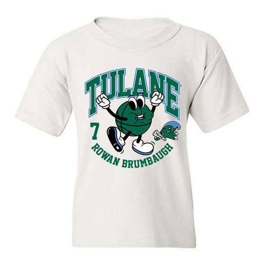 Tulane - NCAA Men's Basketball : Rowan Brumbaugh - Fashion Shersey Youth T-Shirt-0