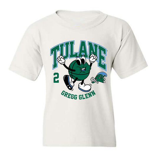 Tulane - NCAA Men's Basketball : Gregg Glenn - Fashion Shersey Youth T-Shirt-0