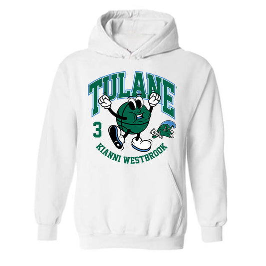 Tulane - NCAA Women's Basketball : Kianni Westbrook - Fashion Shersey Hooded Sweatshirt-0