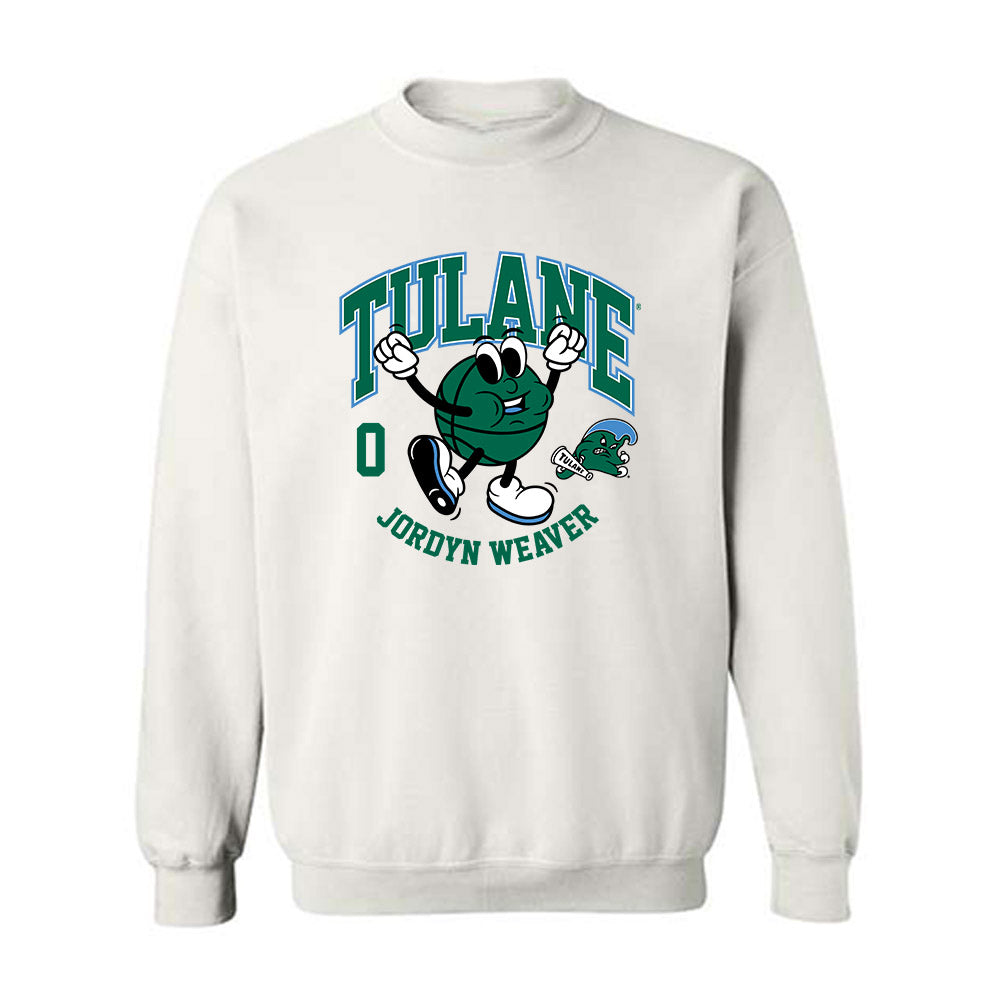 Tulane - NCAA Women's Basketball : Jordyn Weaver - Fashion Shersey Crewneck Sweatshirt-0