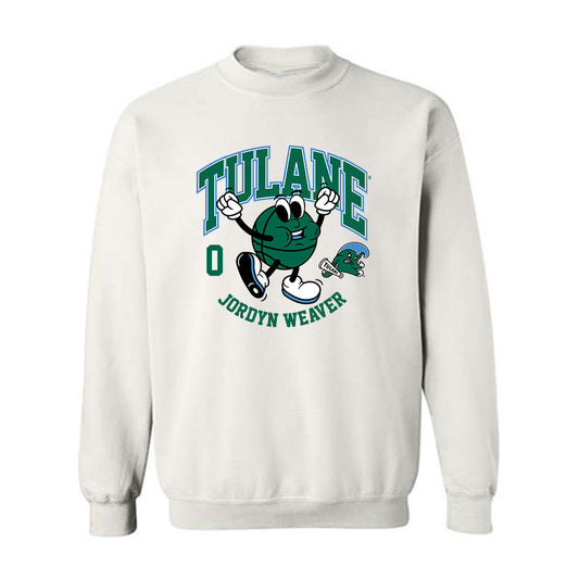 Tulane - NCAA Women's Basketball : Jordyn Weaver - Fashion Shersey Crewneck Sweatshirt-0