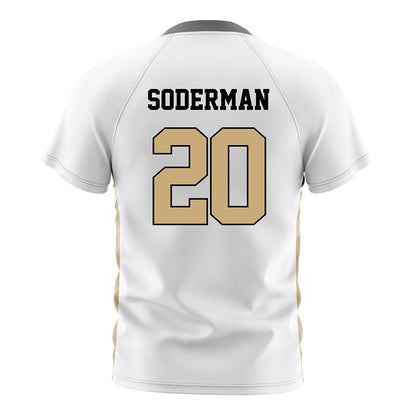 Vanderbilt - NCAA Women's Soccer : Susanna Soderman - White Soccer Jersey-1
