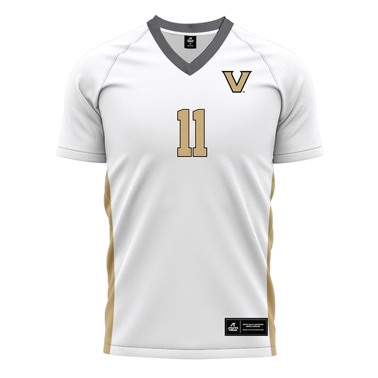 Vanderbilt - NCAA Women's Soccer : Melania Fullerton - White Soccer Jersey
