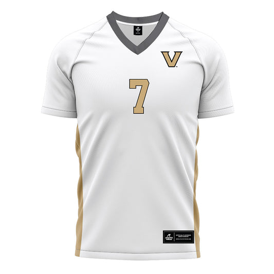 Vanderbilt - NCAA Women's Soccer : Vivian Akyirem - White Soccer Jersey-0