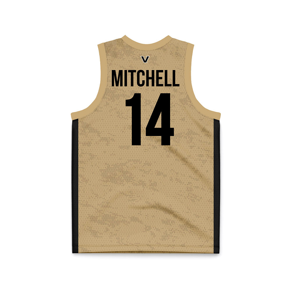 Vanderbilt - NCAA Women's Basketball : Aiyana Mitchell - Gold Basketball Jersey