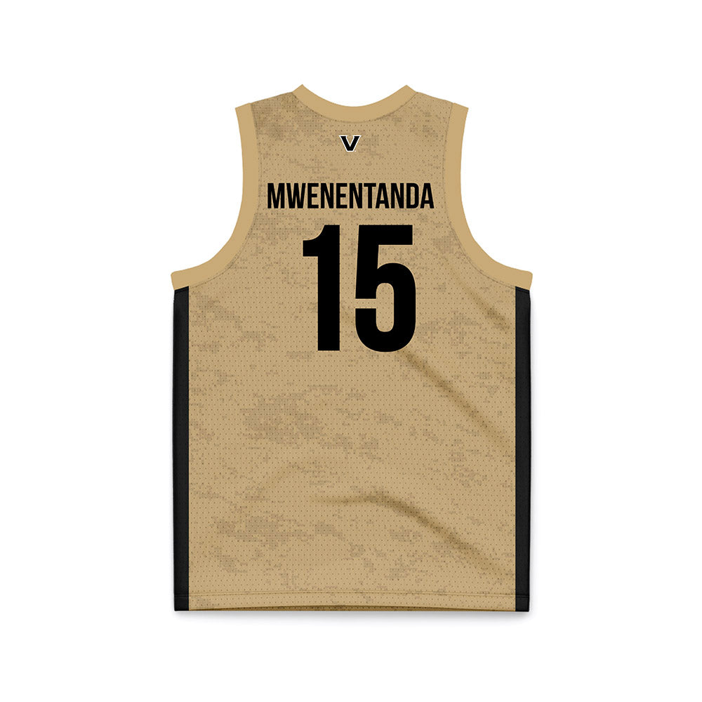Vanderbilt - NCAA Women's Basketball : Ndjakalenga Mwenentanda - Gold Basketball Jersey-1