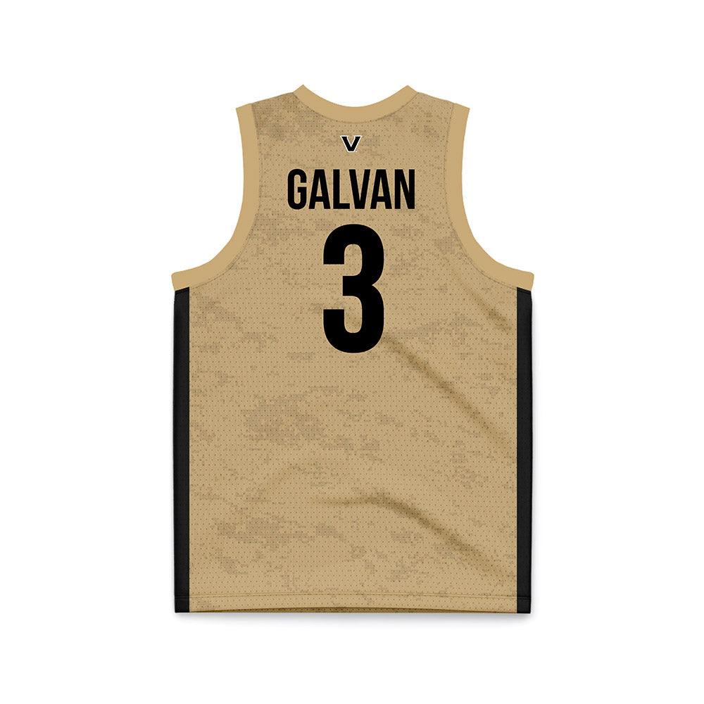 Vanderbilt - NCAA Women's Basketball : Aubrey Galvan - Gold Basketball Jersey-1