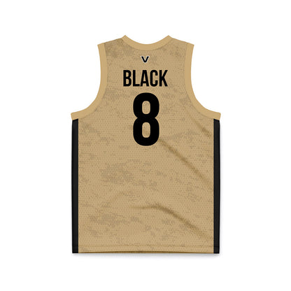 Vanderbilt - NCAA Women's Basketball : Ava Black - Gold Basketball Jersey-1