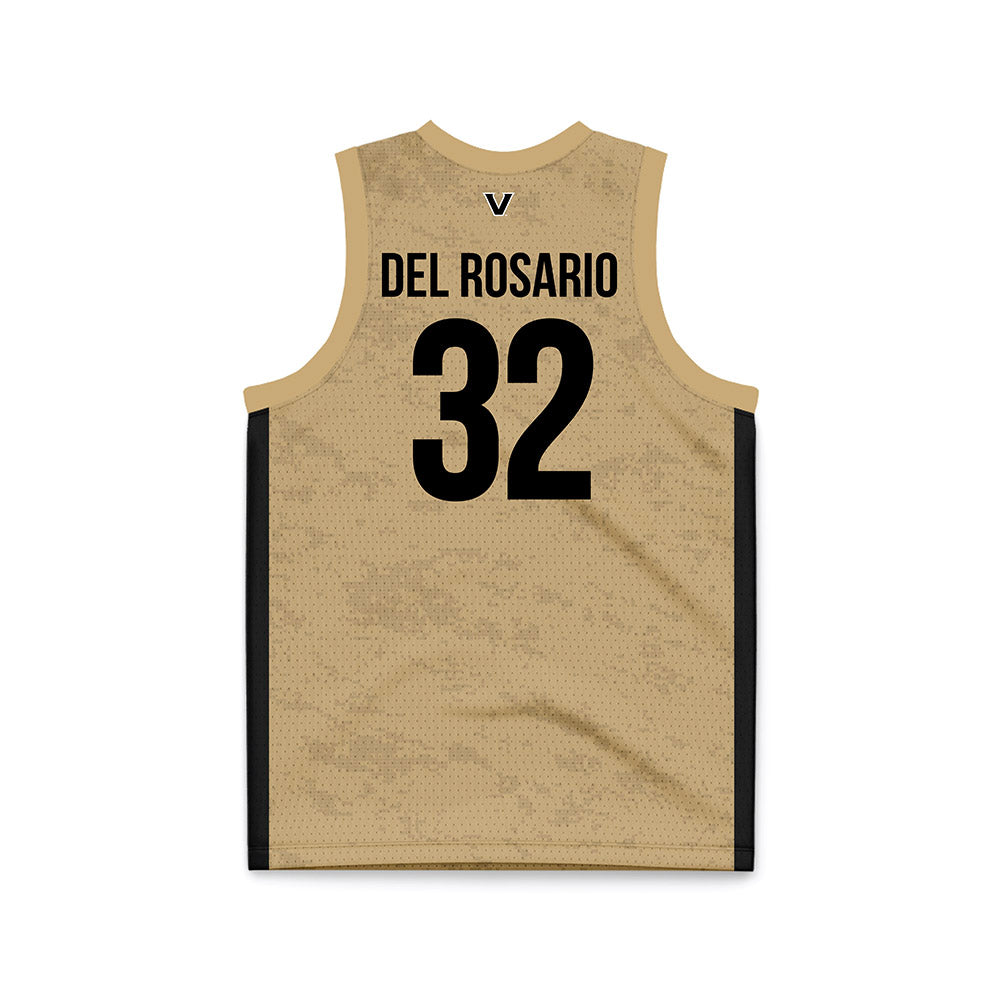 Vanderbilt - NCAA Women's Basketball : Aalyah Del Rosario - Gold Basketball Jersey-1