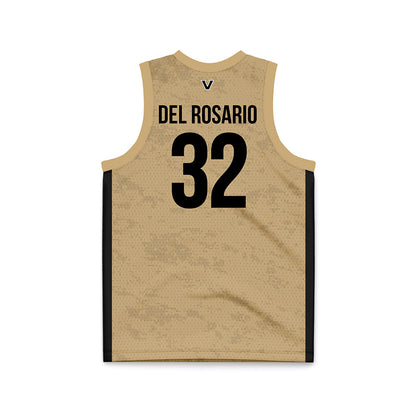 Vanderbilt - NCAA Women's Basketball : Aalyah Del Rosario - Gold Basketball Jersey-1