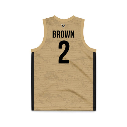 Vanderbilt - NCAA Women's Basketball : Jada Brown - Gold Basketball Jersey