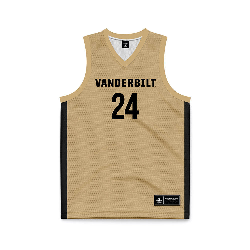 Vanderbilt - NCAA Women's Basketball : Agata Makurat - Gold Basketball Jersey-0
