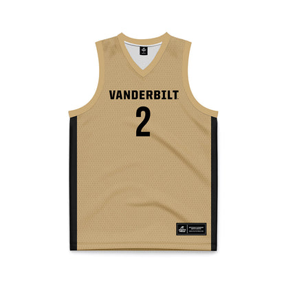 Vanderbilt - NCAA Women's Basketball : Jada Brown - Gold Basketball Jersey