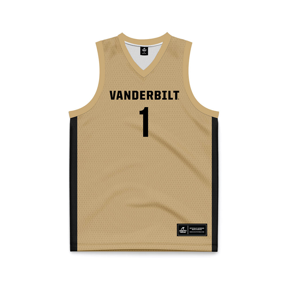 Vanderbilt - NCAA Women's Basketball : Mikayla Blakes - Gold Basketball Jersey-0