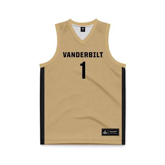 Vanderbilt - NCAA Women's Basketball : Mikayla Blakes - Gold Basketball Jersey-0