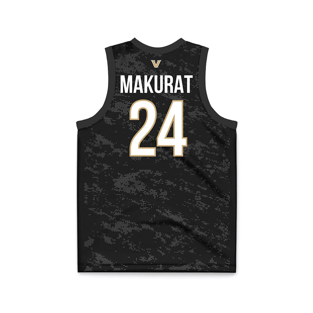 Vanderbilt - NCAA Women's Basketball : Agata Makurat - Black Basketball Jersey-1