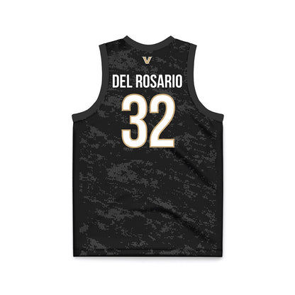 Vanderbilt - NCAA Women's Basketball : Aalyah Del Rosario - Black Basketball Jersey-1