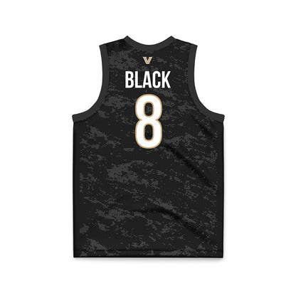 Vanderbilt - NCAA Women's Basketball : Ava Black - Black Basketball Jersey-1