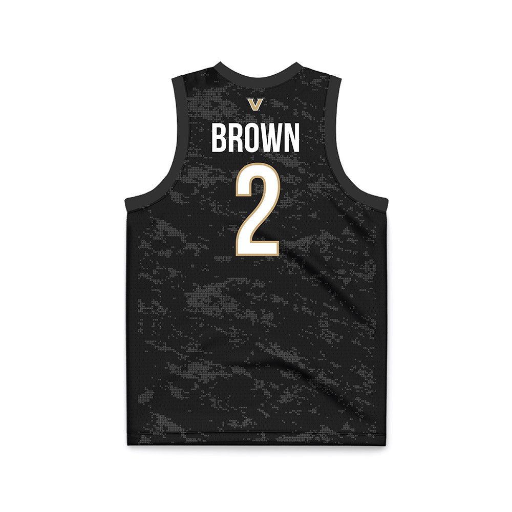 Vanderbilt - NCAA Women's Basketball : Jada Brown - Black Basketball Jersey