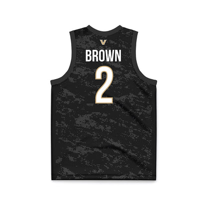 Vanderbilt - NCAA Women's Basketball : Jada Brown - Black Basketball Jersey