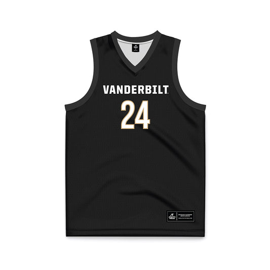 Vanderbilt - NCAA Women's Basketball : Agata Makurat - Black Basketball Jersey-0