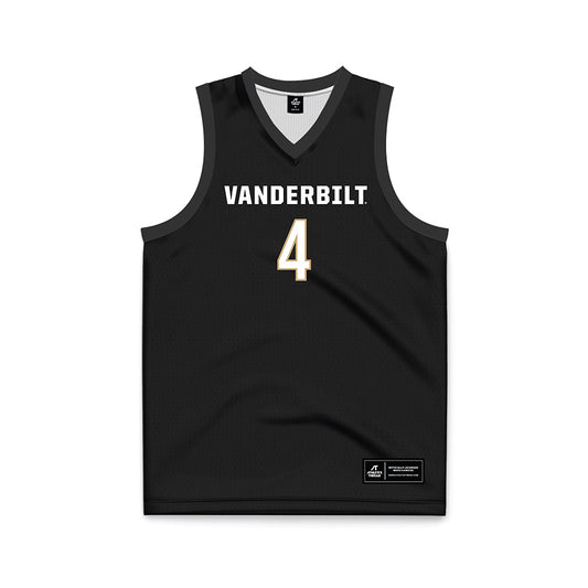 Vanderbilt - NCAA Women's Basketball : Madison Greene - Black Basketball Jersey
