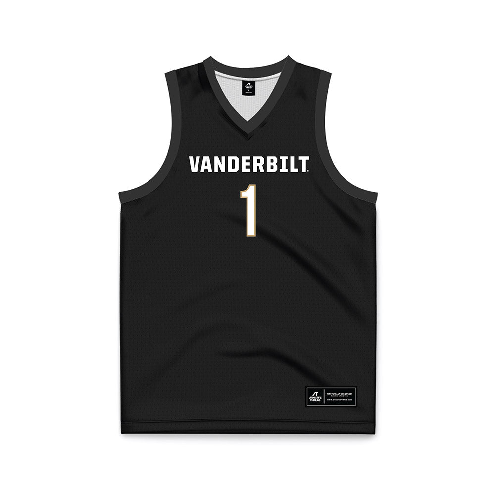 Vanderbilt - NCAA Women's Basketball : Mikayla Blakes - Black Basketball Jersey-0