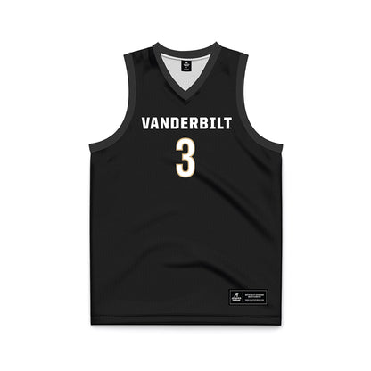 Vanderbilt - NCAA Women's Basketball : Aubrey Galvan - Black Basketball Jersey-0