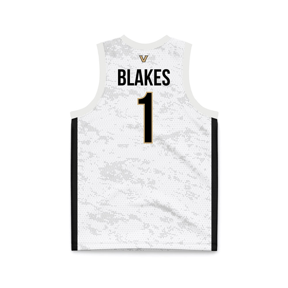 Vanderbilt - NCAA Women's Basketball : Mikayla Blakes - White Basketball Jersey-1