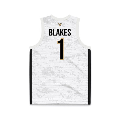 Vanderbilt - NCAA Women's Basketball : Mikayla Blakes - White Basketball Jersey-1