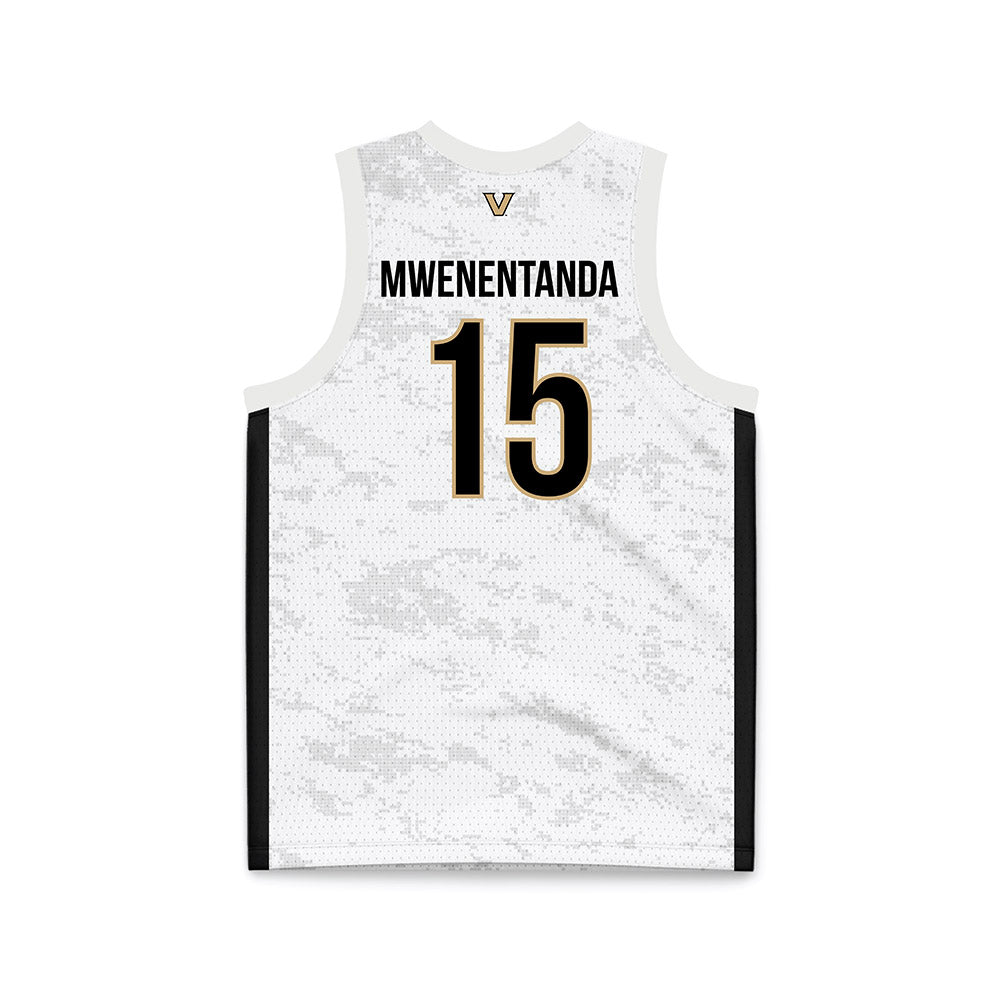 Vanderbilt - NCAA Women's Basketball : Ndjakalenga Mwenentanda - White Basketball Jersey-1