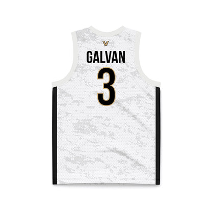Vanderbilt - NCAA Women's Basketball : Aubrey Galvan - White Basketball Jersey-1