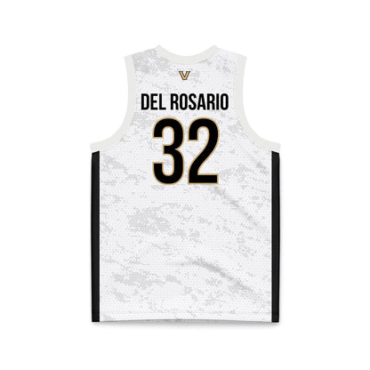 Vanderbilt - NCAA Women's Basketball : Aalyah Del Rosario - White Basketball Jersey-1