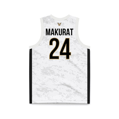 Vanderbilt - NCAA Women's Basketball : Agata Makurat - White Basketball Jersey-1