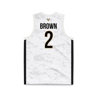 Vanderbilt - NCAA Women's Basketball : Jada Brown - White Basketball Jersey