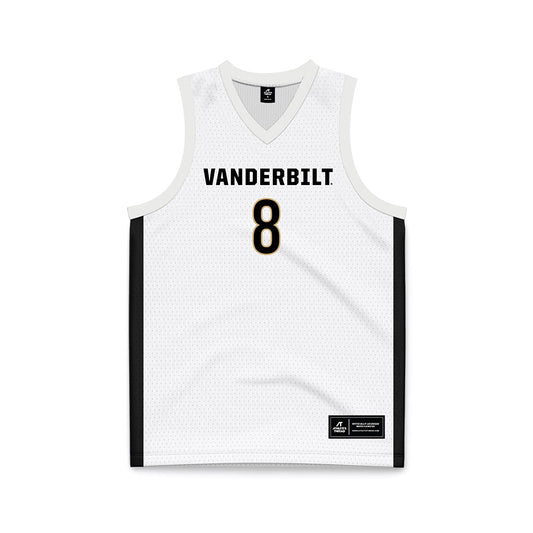 Vanderbilt - NCAA Women's Basketball : Ava Black - White Basketball Jersey-0