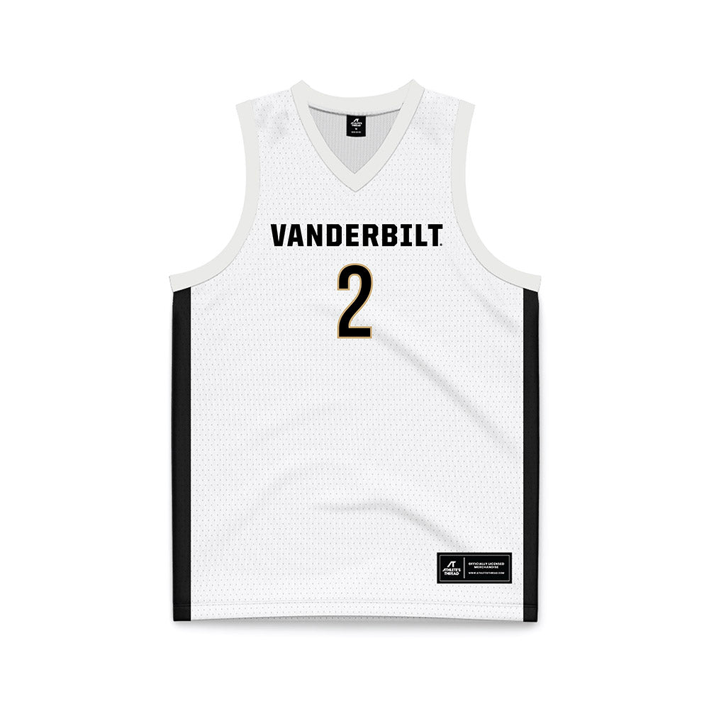 Vanderbilt - NCAA Women's Basketball : Jada Brown - White Basketball Jersey