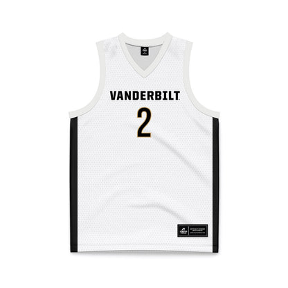 Vanderbilt - NCAA Women's Basketball : Jada Brown - White Basketball Jersey