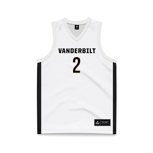 Vanderbilt - NCAA Women's Basketball : Jada Brown - White Basketball Jersey