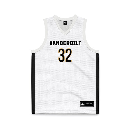 Vanderbilt - NCAA Women's Basketball : Aalyah Del Rosario - White Basketball Jersey-0