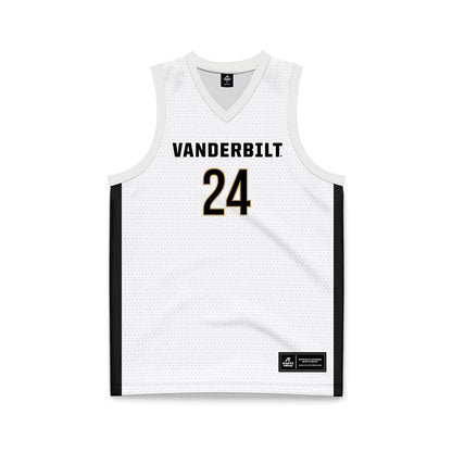 Vanderbilt - NCAA Women's Basketball : Agata Makurat - White Basketball Jersey-0
