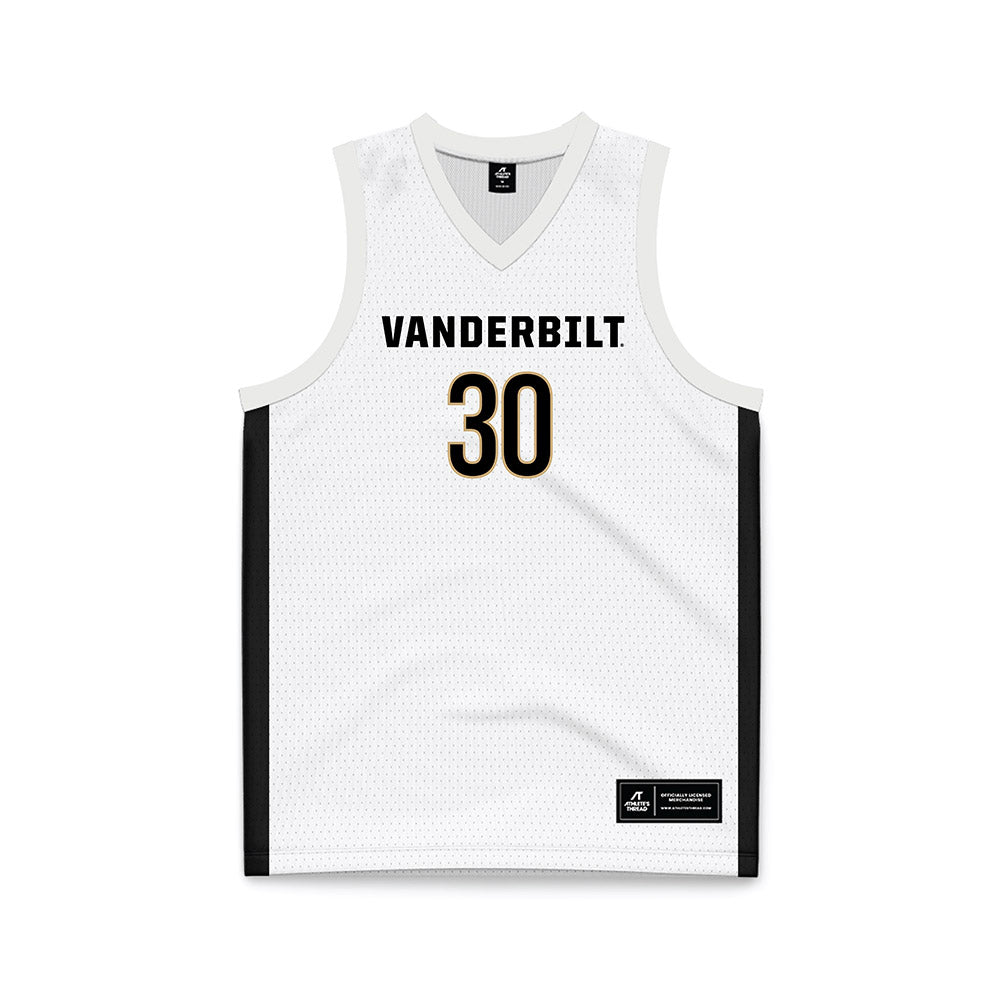 Vanderbilt - NCAA Women's Basketball : Trinity Wilson - White Basketball Jersey-0