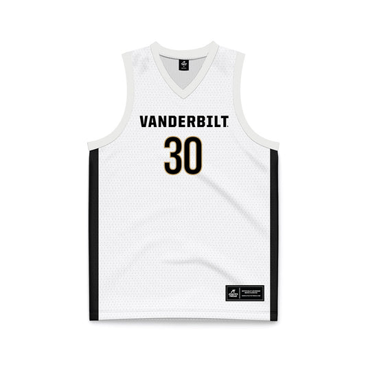 Vanderbilt - NCAA Women's Basketball : Trinity Wilson - White Basketball Jersey-0
