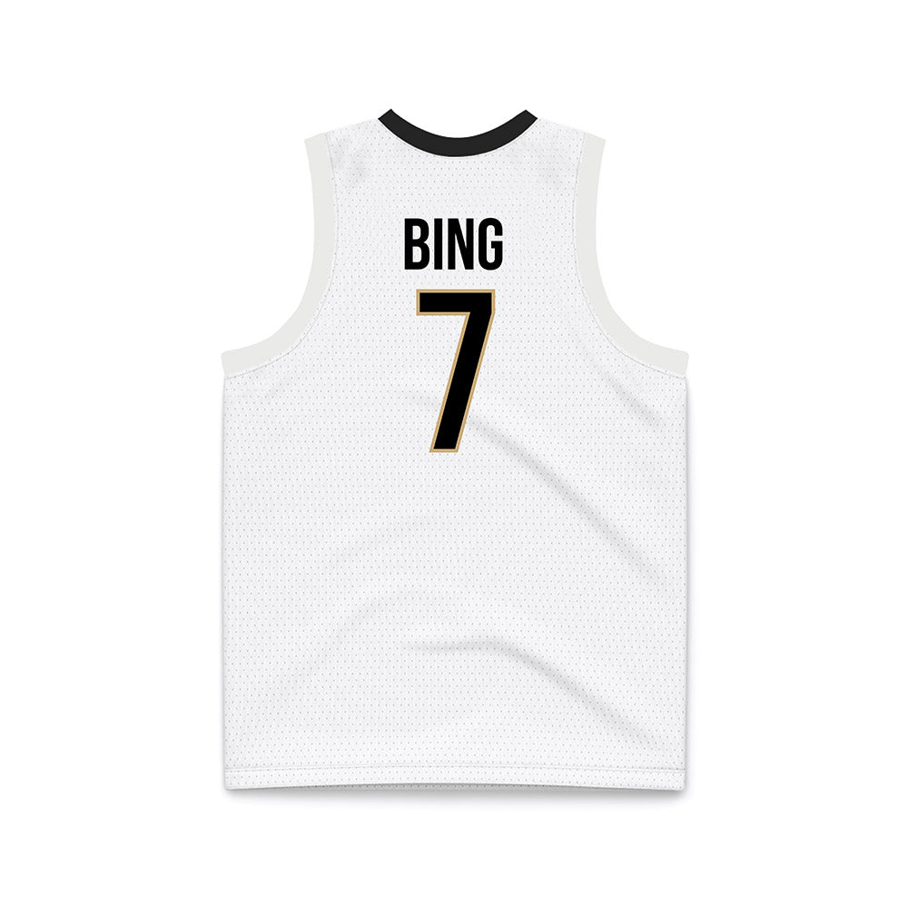 Vanderbilt - NCAA Men's Basketball : Chandler Bing - White Basketball Jersey-1