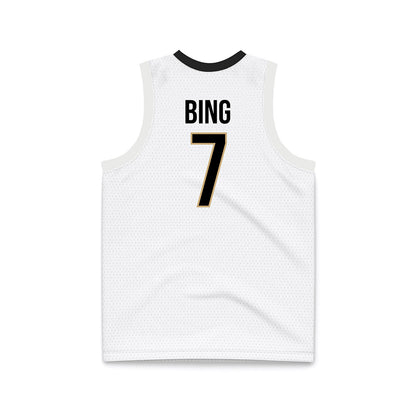 Vanderbilt - NCAA Men's Basketball : Chandler Bing - White Basketball Jersey-1