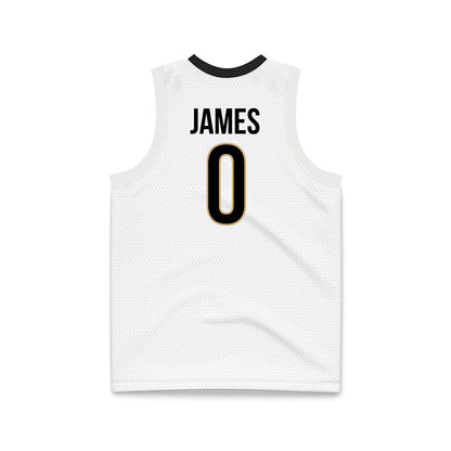 Vanderbilt - NCAA Men's Basketball : Michael James - White Basketball Jersey-1