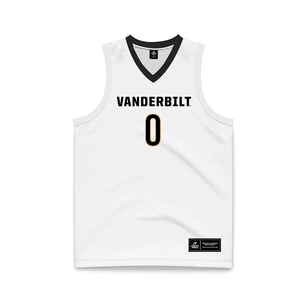 Vanderbilt - NCAA Men's Basketball : Michael James - White Basketball Jersey-0