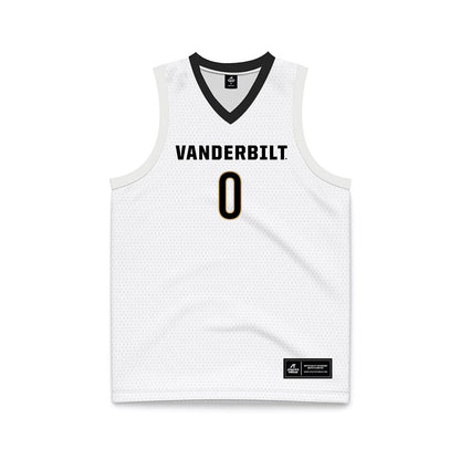 Vanderbilt - NCAA Men's Basketball : Michael James - White Basketball Jersey-0