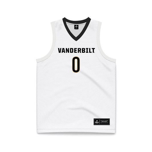 Vanderbilt - NCAA Men's Basketball : Michael James - White Basketball Jersey-0