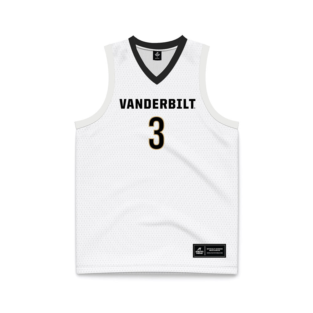 Vanderbilt - NCAA Men's Basketball : Tyler Tanner - White Basketball Jersey-0